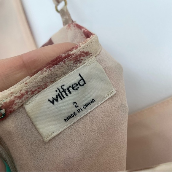 Wilfred Aritzia Sakura pink floral dress size 2 - Picture 7 of 9